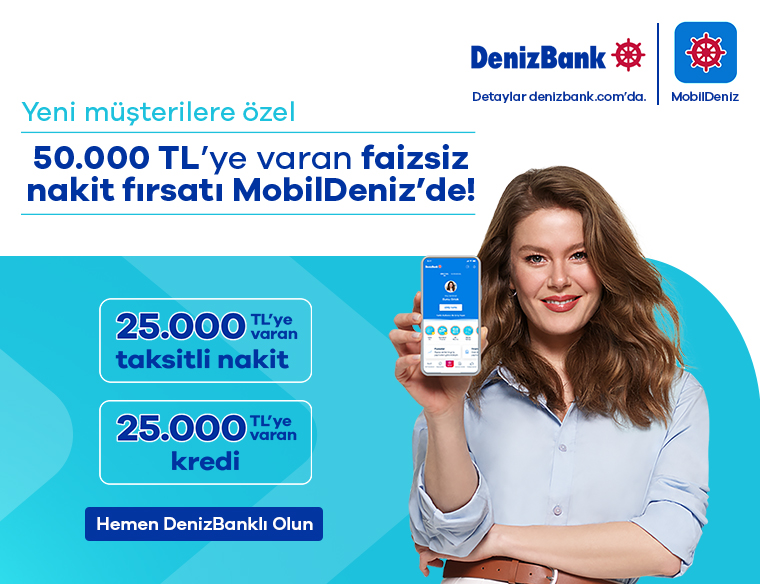 %0 Faizli 25.000 TL'ye Varan Kredi ve 25.000 TL'ye Varan Nakit Avans!