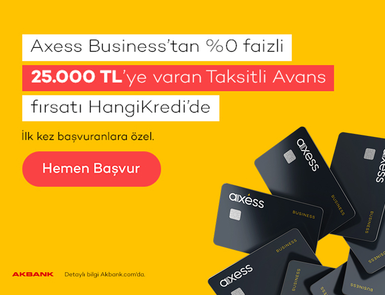 25.000 TL'ye varan Taksitli Avans!