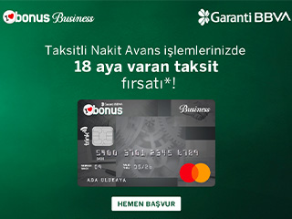 Taksitli Nakit Avans İşlemlerinizde 18 Aya Varan Taksit Fırsatı!