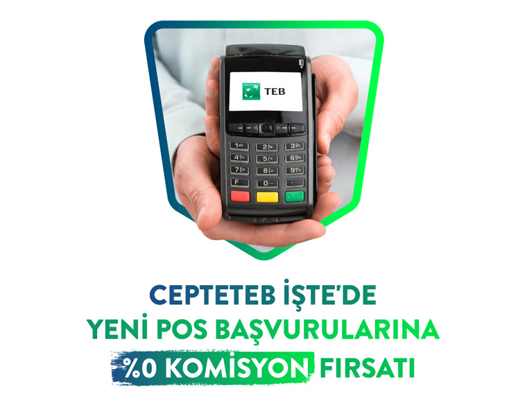 Yeni Pos Başvurularınıza Özel %0 Komisyon Avantajı! Yeni Pos Başvurularınıza Özel %0 Komisyon Avantajı!