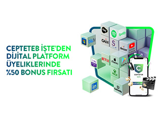 Dijital Platform Üyeliklerinde %50 Bonus Fırsatı!