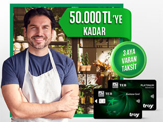 50.000 TL'ye varan Faizsiz Taksitli Avans!