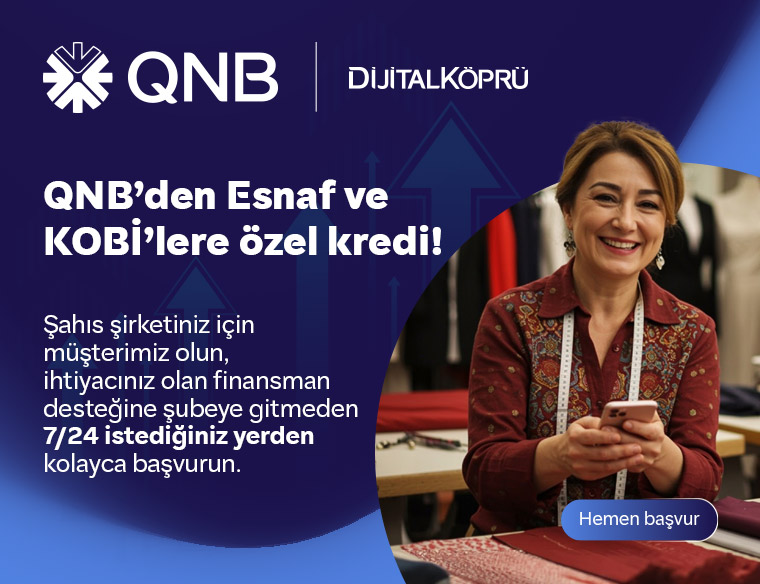 QNB'den Esnaf ve KOBİ'lere özel kredi!