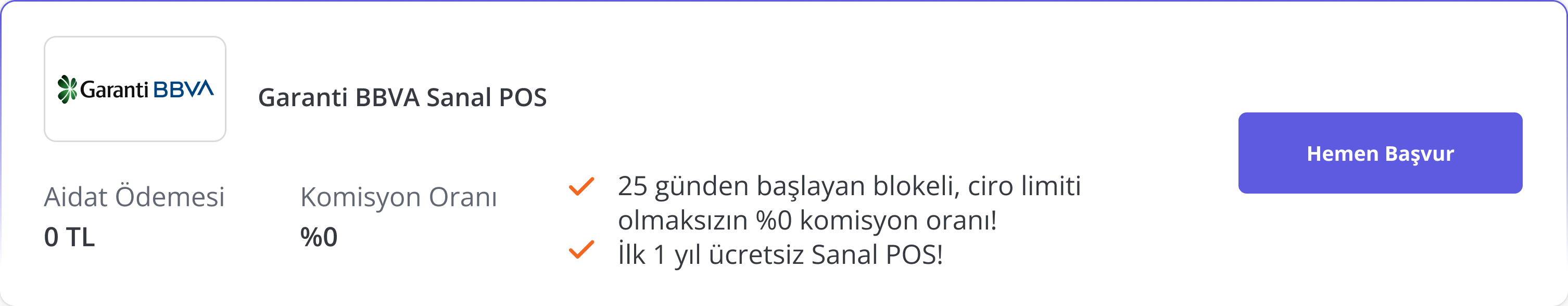 Garanti BBVA Sanal POS Native Desktop Kobi Kredisi