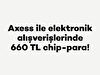 Axess ile elektronik alışverişlerinde 660 TL chip-para!