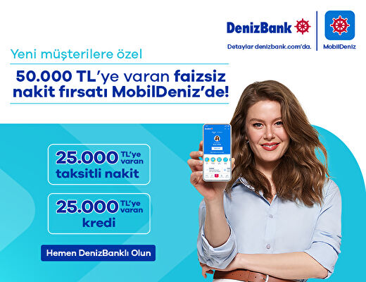 %0 Faizli 25.000 TL'ye Varan Kredi ve 25.000 TL'ye Varan Nakit Avans!