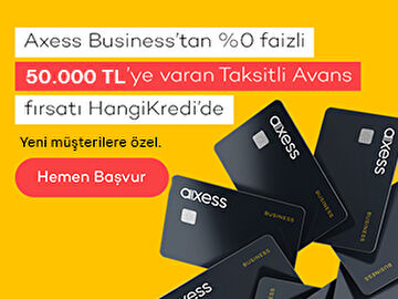 50.000 TL'ye Varan %0 Faizli Taksitli Avans Fırsat!