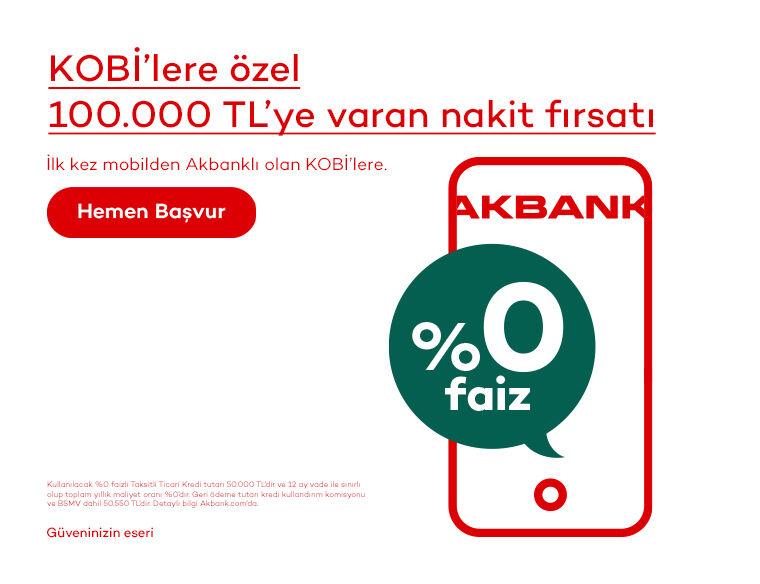 KOBİ’lere Özel 0 Faizli Kredi ve Taksitli Avans! KOBİ’lere Özel 0 Faizli Kredi ve Taksitli Avans!